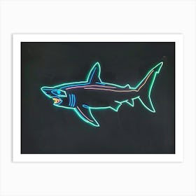 Aqua Hammerhead Shark 1 Art Print