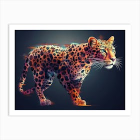 Leopard Animal Abstract Art Print