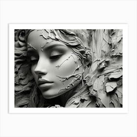 Woman'S Face 3 Art Print