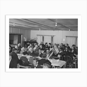 Members Of The Loomis Fruit Association Cooperative And Their Wives At Dinner After Fortieth Annual Meeting Art Print