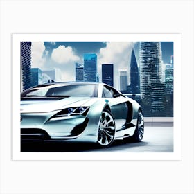 Futuristic Sports Car 2 Art Print