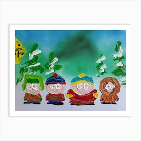 South Park Kids Art Print