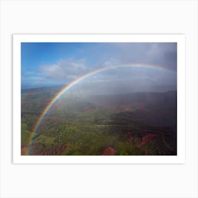 Rainbow Over Hawaii Art Print