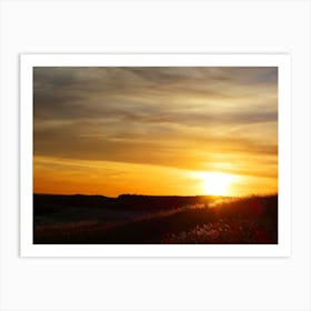 Sunset Over The Prairie Art Print