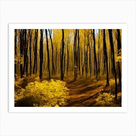 Autumn Forest 34 Art Print