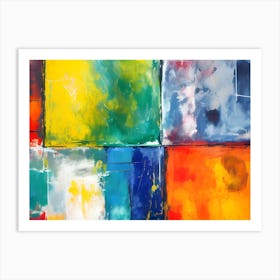 Abstract Squares Art Print