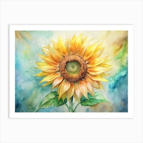 Sunflower Painting Art Print