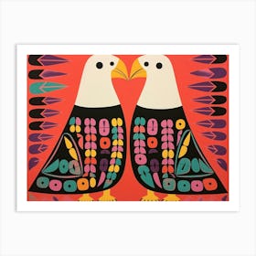 Albatross 1 Folk Style Animal Illustration Art Print