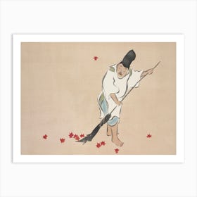 Raking From Momoyogusa –Flowers Of A Hundred Generations (1909), Kamisaka Sekka Art Print