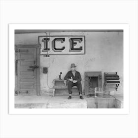 Ice For Sale,Harlingen, Texas By Russell Lee Art Print