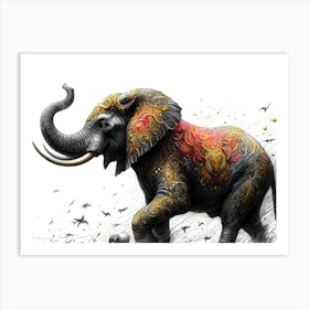 Wild Animal Illustration 18 Art Print