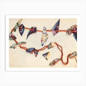 Seashell Garland Art Print