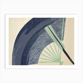 Fan From Momoyogusa –Flowers Of A Hundred Generations (1909), Kamisaka Sekka Art Print