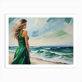 Looking at the Sea Art Print