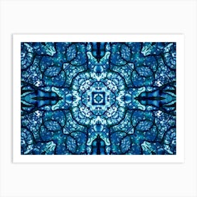 Blue Mandala Art Print