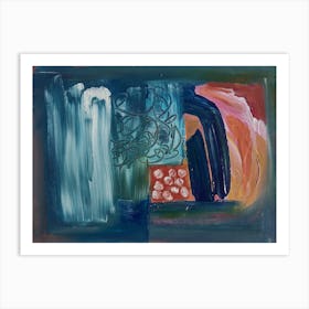 Abstract Wall Art Inspired by Howard Hodgkin Art Print