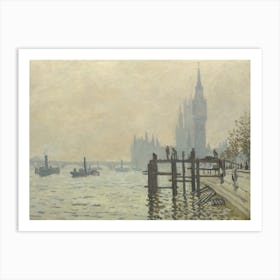 The Thames Below Westminster, 1871 By Claude Monet Art Print