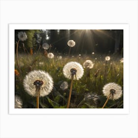 Dandelion Forest Nature Art Print