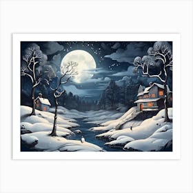 Winter Scene Art Print