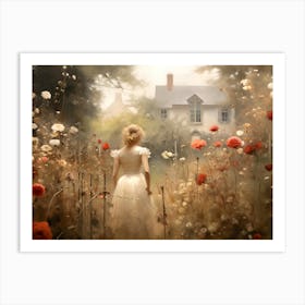 Beauty in Wildflower Garden Art Print