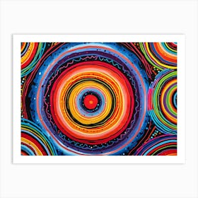 Colorful Circles 1 Art Print