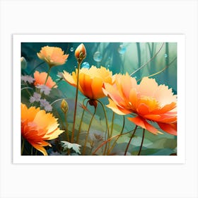 Flowers In The Forest 1 Art Print