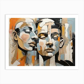 Two Faces Art Print