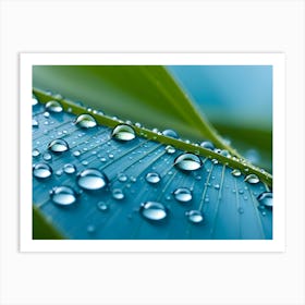 Waterdrops On Plants 04 Art Print