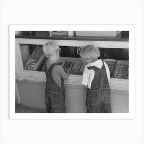 Little Boys Deciding What Kind Of Candy They Want To Buy, Caldwell, Idaho By Russell Lee Art Print