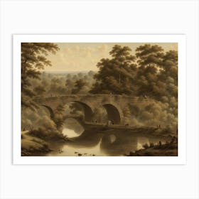 Bridge Over A River Art Print