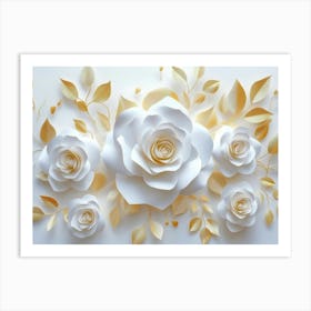 Paper Roses 3 Art Print