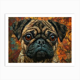 Pug Fine Art Portrait 2 Art Print