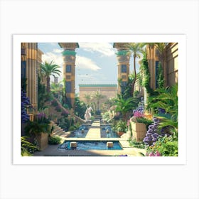 Egyptian Garden 4 Art Print