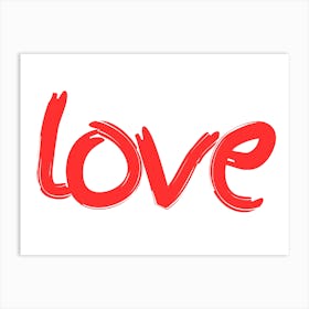 Love red 1 Art Print