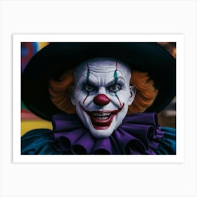 Scary Clown Art Print