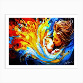 Maternal Love - Mother And Child Art Print