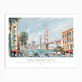 San Francisco Bridge 1 Art Print