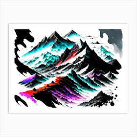 Mountains In The Sky 2 Art Print