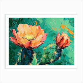 Unique Desert Cactus In Full Beauty Art Print