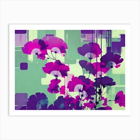 Purple Poppies Art Print