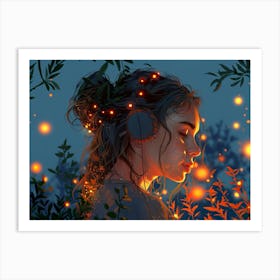 Fireflies Art Print
