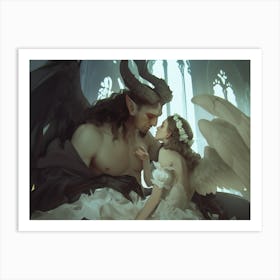 Devil And Angel 3 Art Print