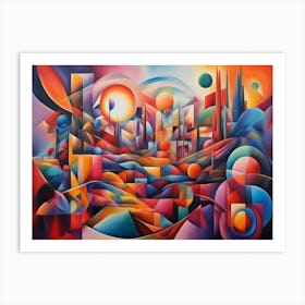 Abstract City Art Print