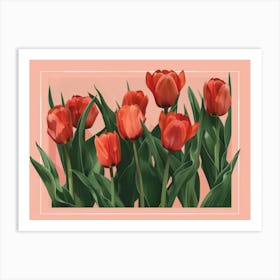 Red Tulips 11 Art Print