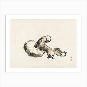 Shitake Mushroom, Kōno Bairei Art Print