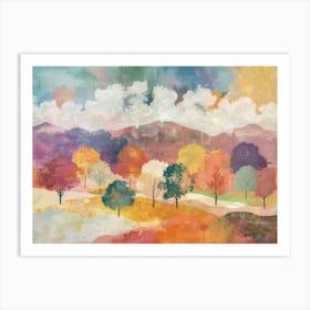 Fall In The Mountains Canvas Print Art Print