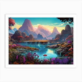 Fantasy Landscape Art Print