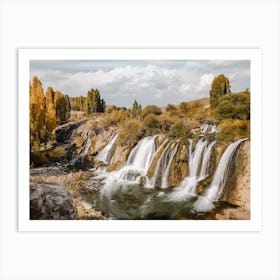 Fall Wilderness Waterfalls Art Print