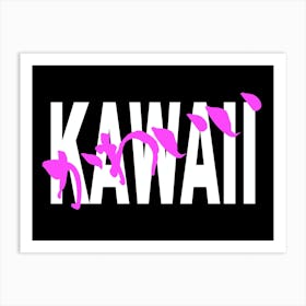 Japanese Hentai with Kanji Hiragana Otaku Text Art Art Print