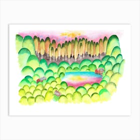 Lake In The Woods Art Print